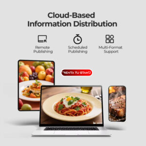 pantalla publicitaria vertical touch 43" en alquiler