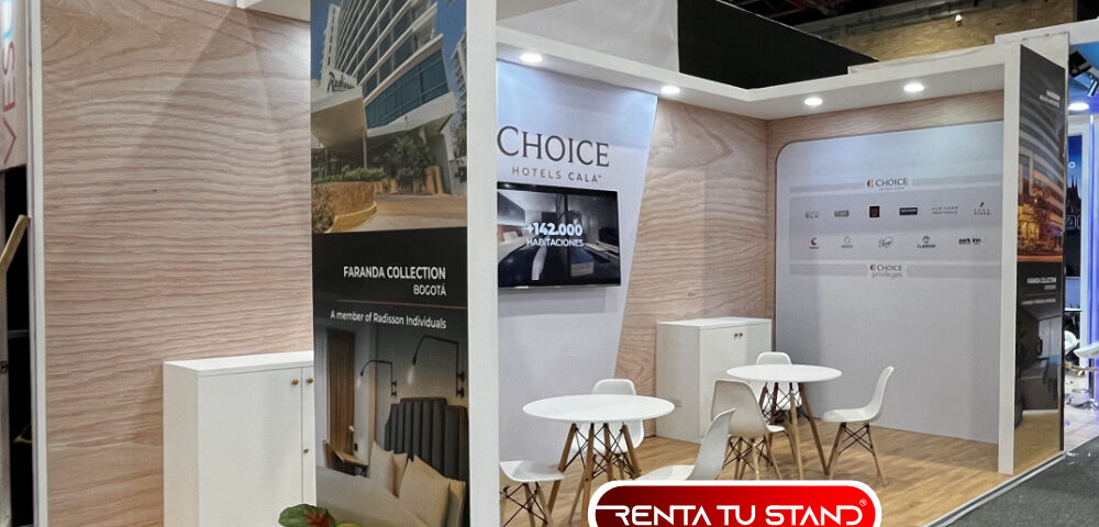 Alquiler de stand 6x3 de madera para ferias y expos en bogota