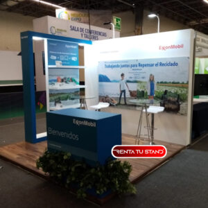 Alquiler de stand 3x3 de madera para ferias y expos en bogota